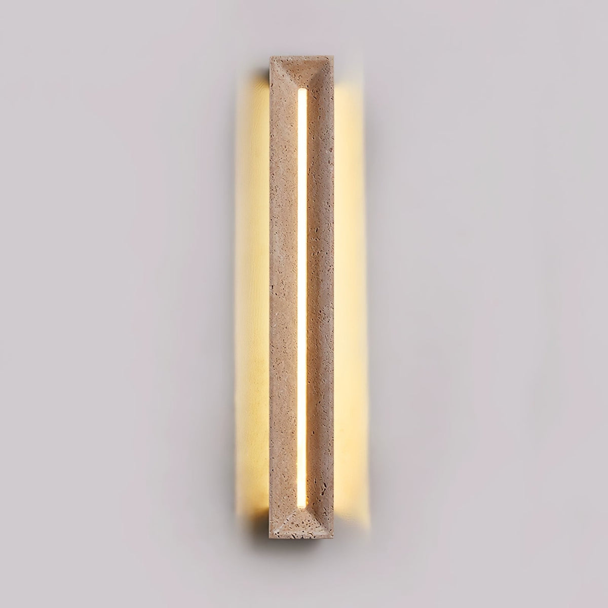 Dfi aplique de pared minimalista en travertino
