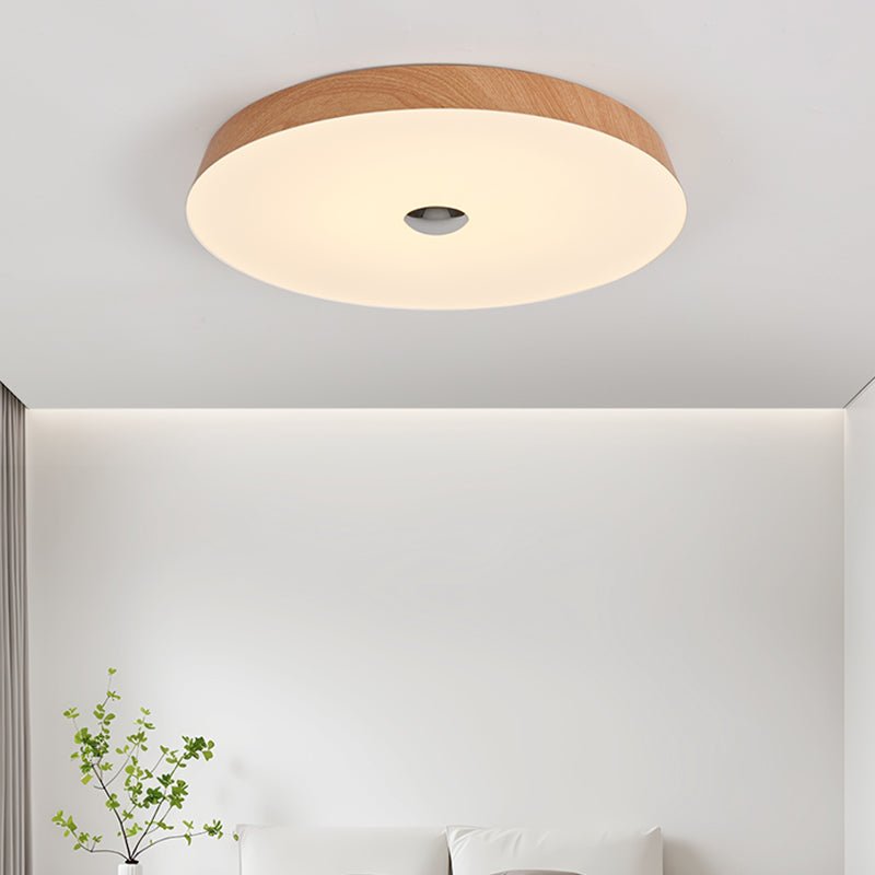 Ceshaora lámpara de techo moderna minimalista con grano de madera