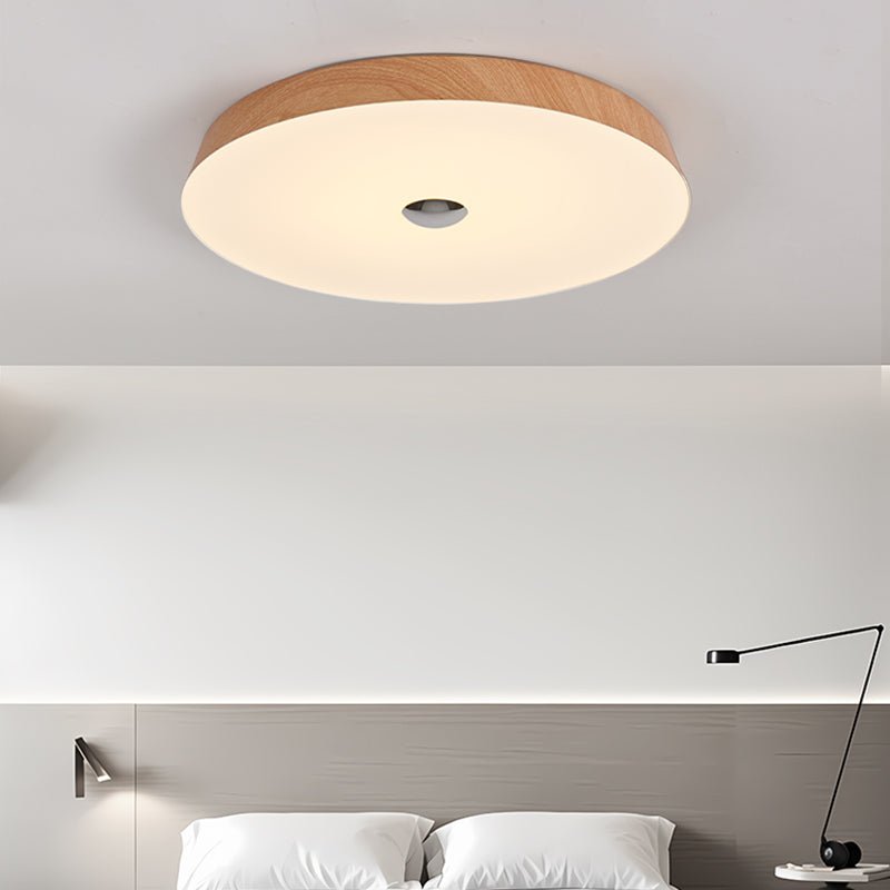 Ceshaora lámpara de techo moderna minimalista con grano de madera
