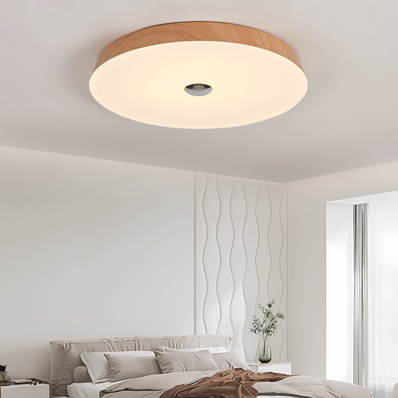 Ceshaora lámpara de techo moderna minimalista con grano de madera