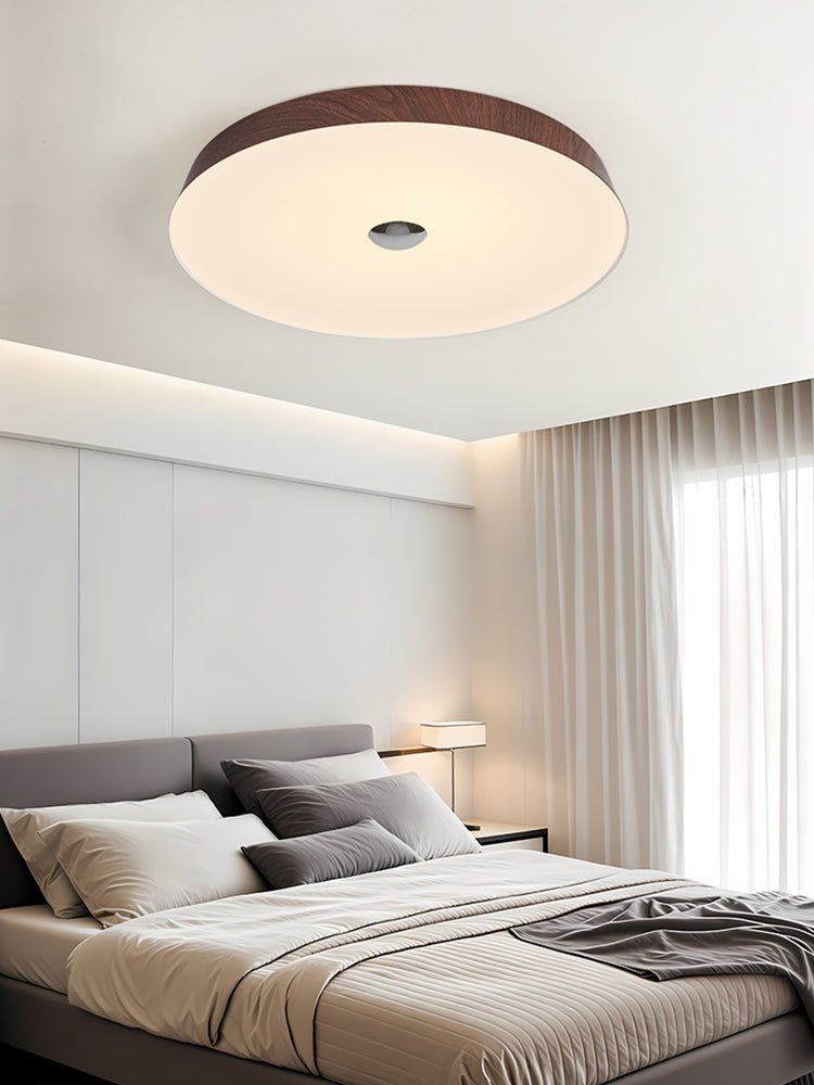Ceshaora lámpara de techo moderna minimalista con grano de madera