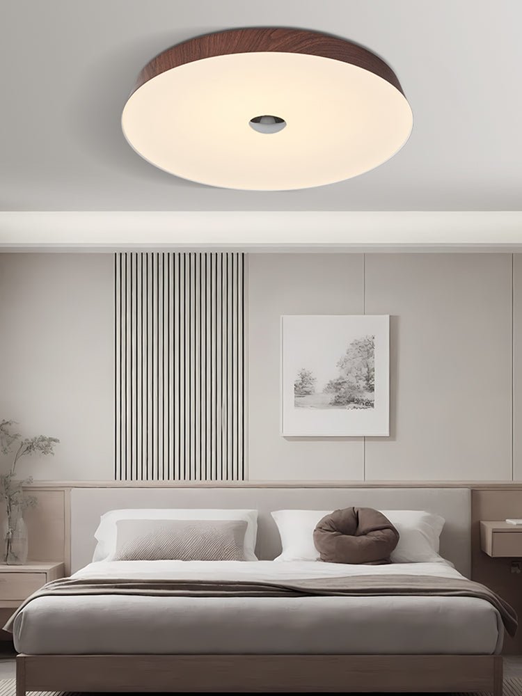 Ceshaora lámpara de techo moderna minimalista con grano de madera