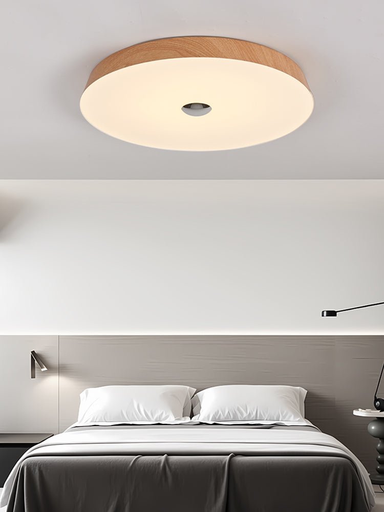 Ceshaora lámpara de techo moderna minimalista con grano de madera