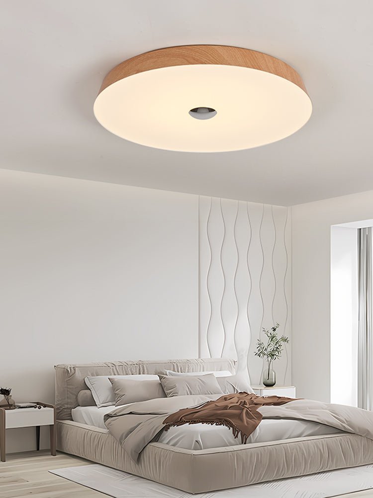 Ceshaora lámpara de techo moderna minimalista con grano de madera