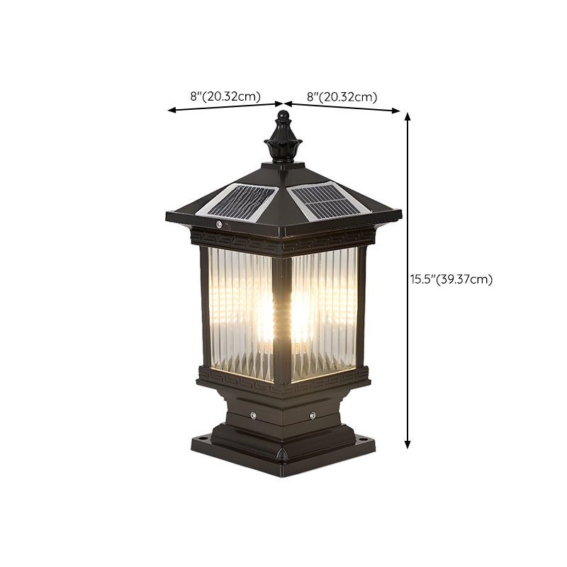 Ray Vintage de estilo clásico farol luminaria exterior solar