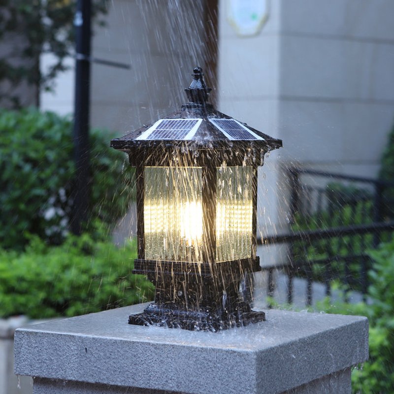 Ray Vintage de estilo clásico farol luminaria exterior solar