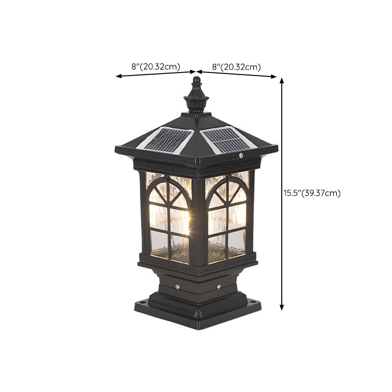 Ray Vintage de estilo clásico farol luminaria exterior solar