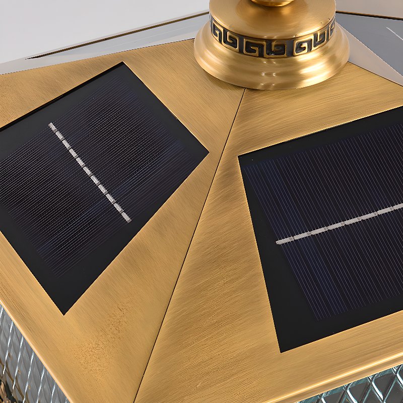Evelor luminaria exterior clásica Diamond Solar Post