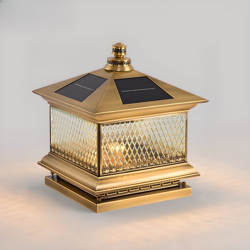 Evelor luminaria exterior clásica Diamond Solar Post