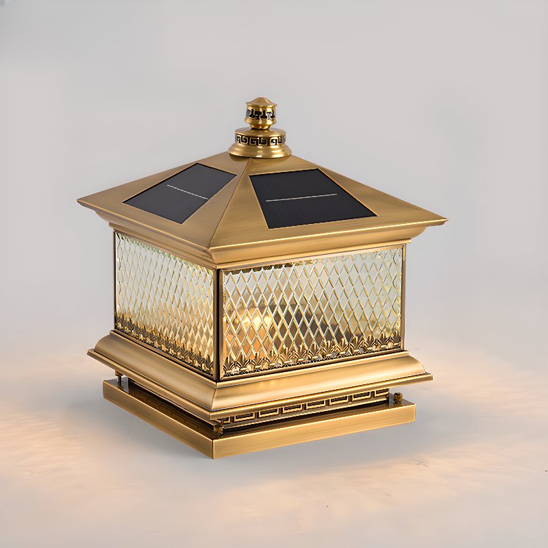 Evelor luminaria exterior clásica Diamond Solar Post