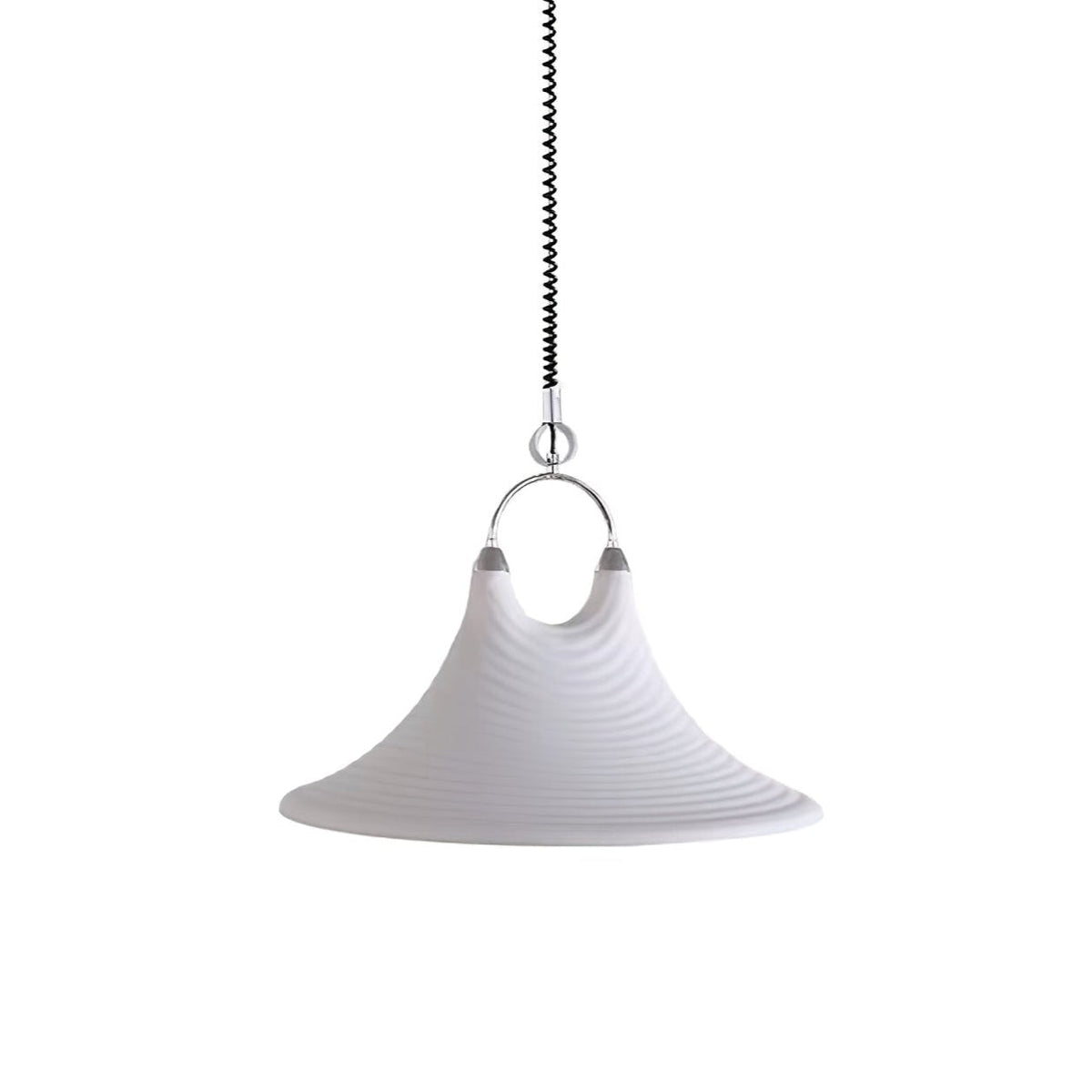 Aurmiros lámpara colgante moderna minimalista de vidrio con diseño en espiral