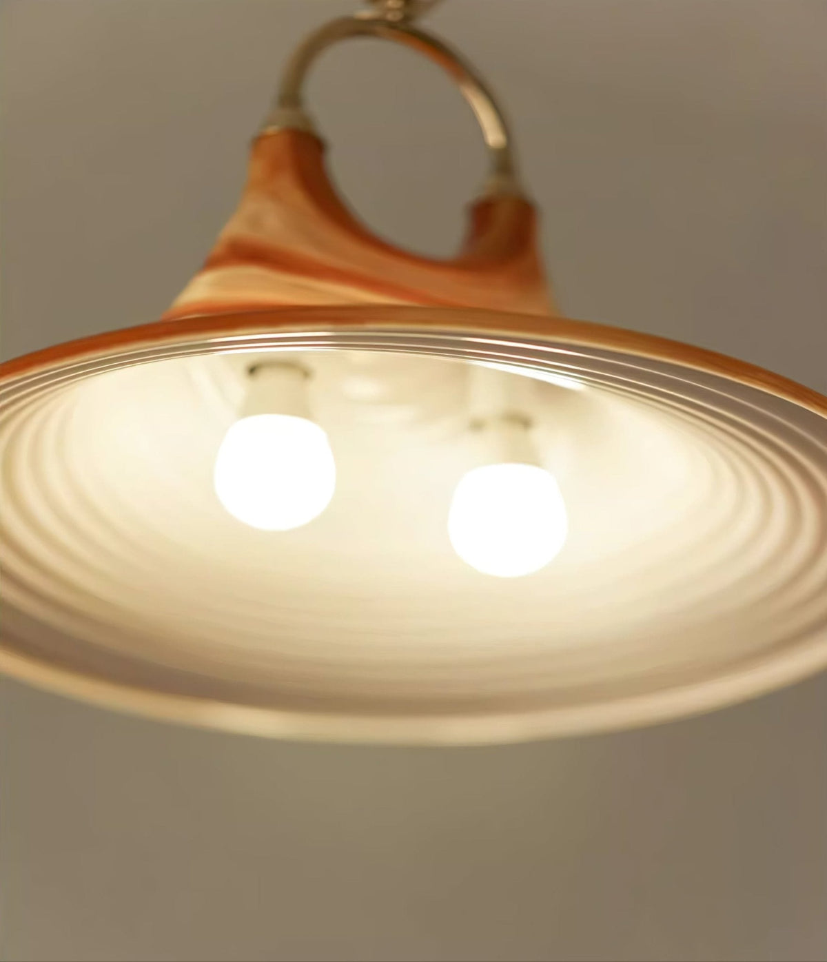 Aurmiros lámpara colgante moderna minimalista de vidrio con diseño en espiral
