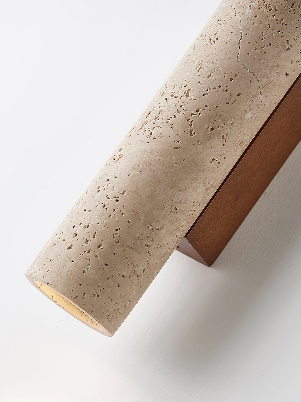 Seranise Slim Cylinder travertino aplique de pared