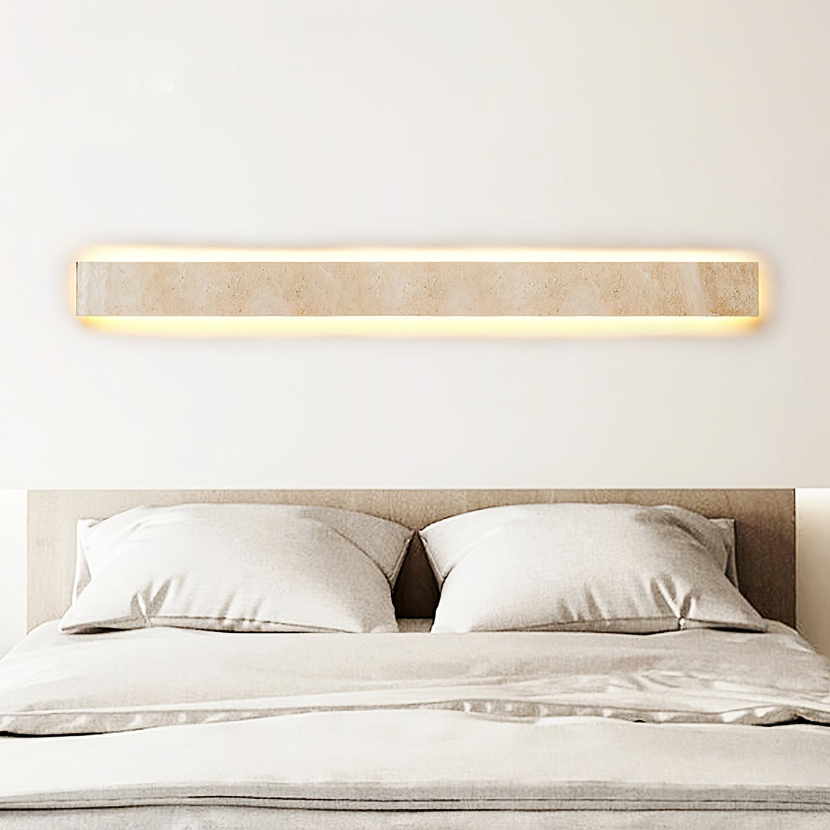 Tavoelia aplique de pared Slim Rectangle travertino lineal