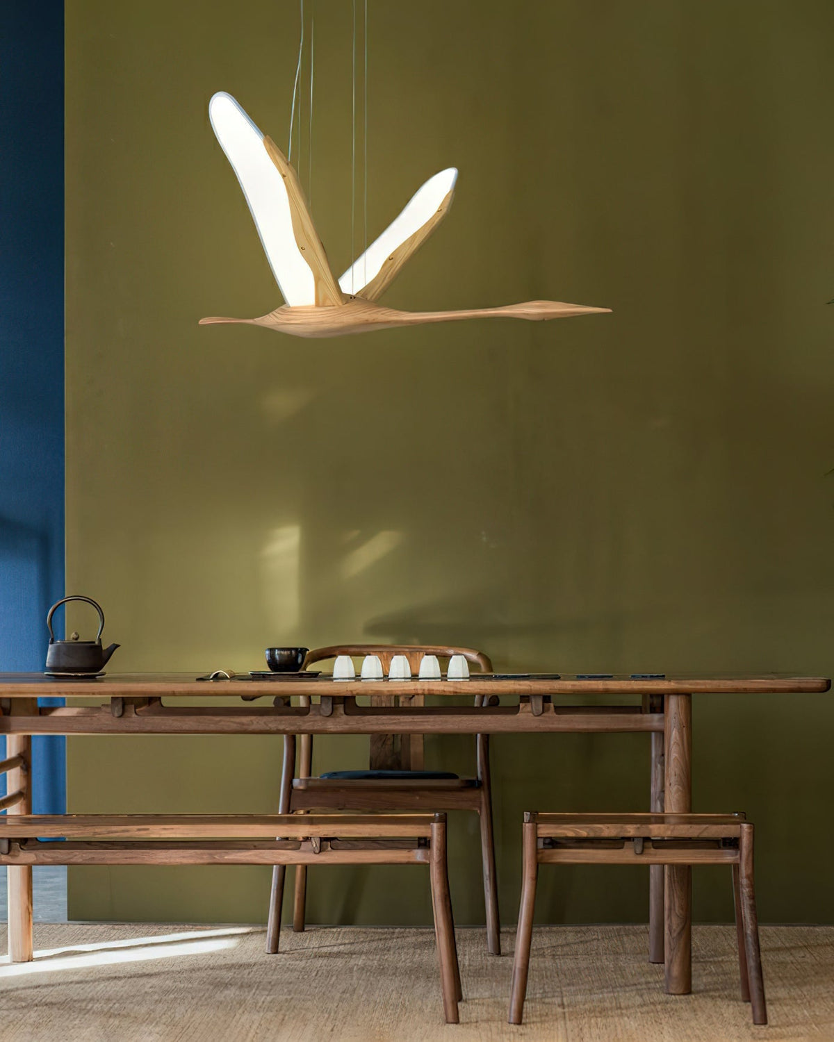 Syloine lámpara colgante moderna de madera