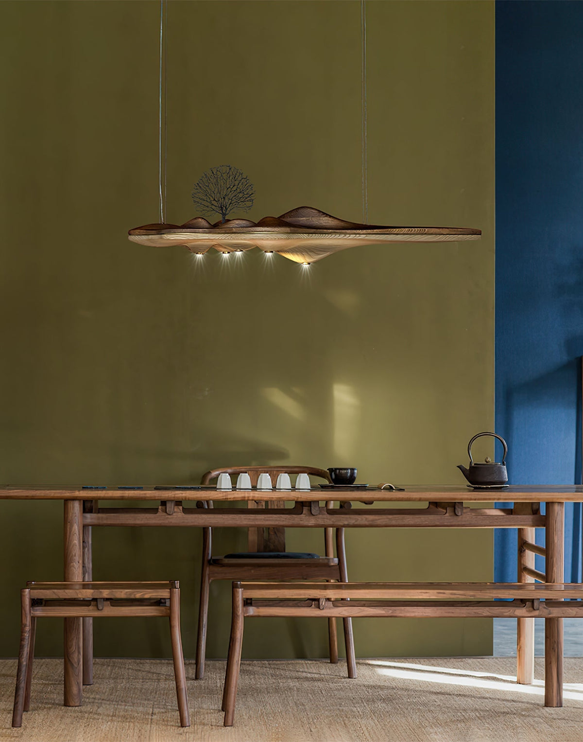 Tolven lámpara colgante Premium Elegancia de madera