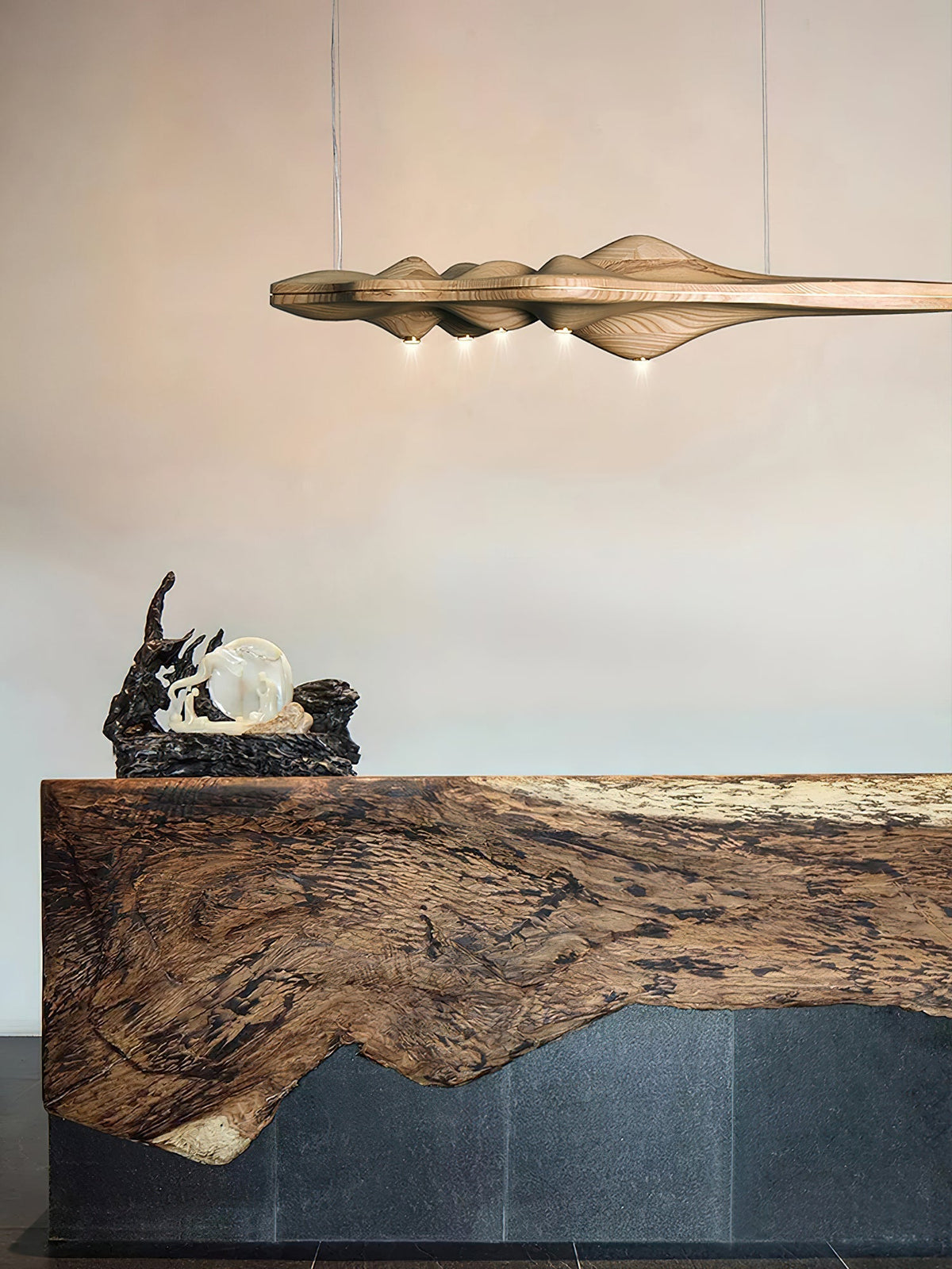 Tolven lámpara colgante Premium Elegancia de madera