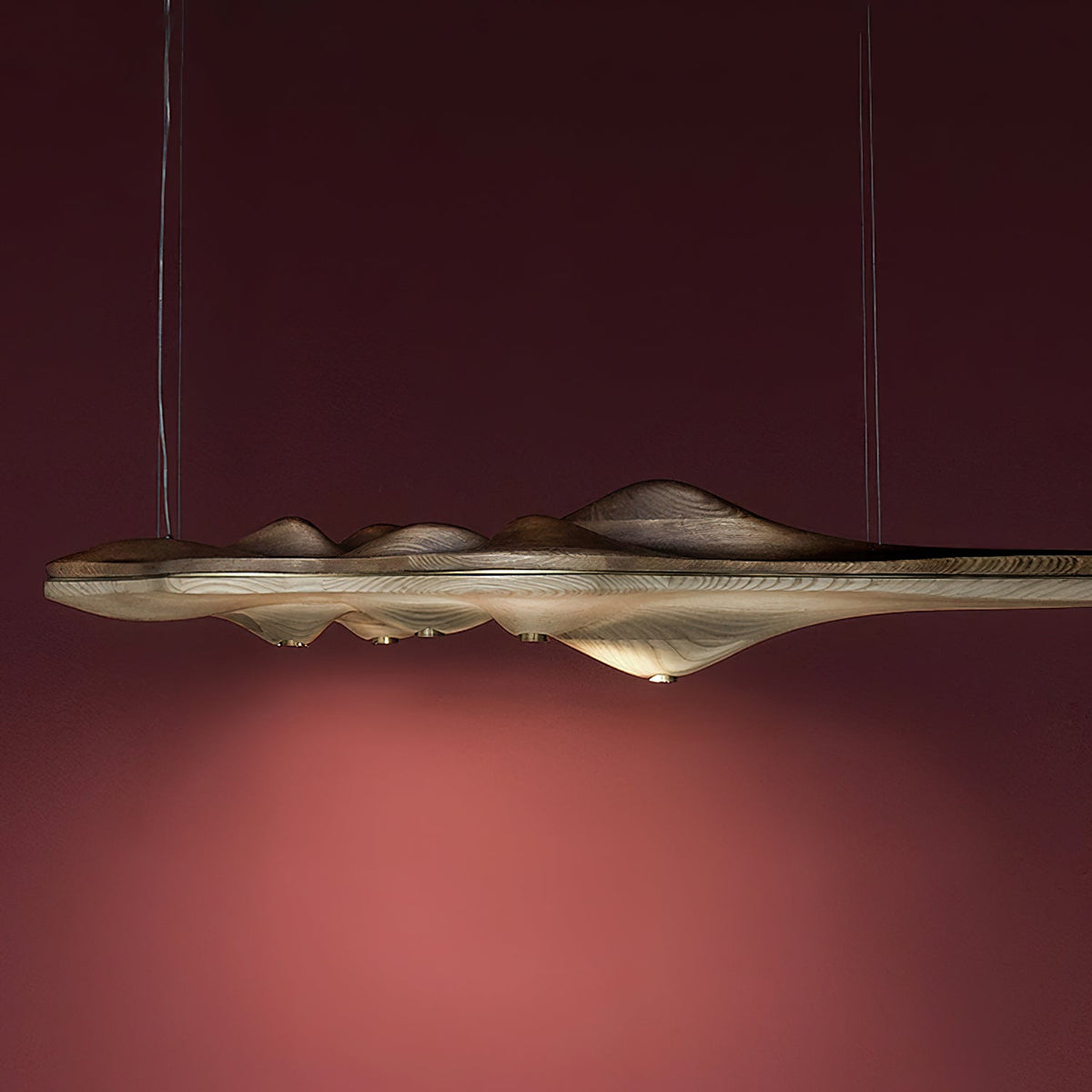 Tolven lámpara colgante Premium Elegancia de madera