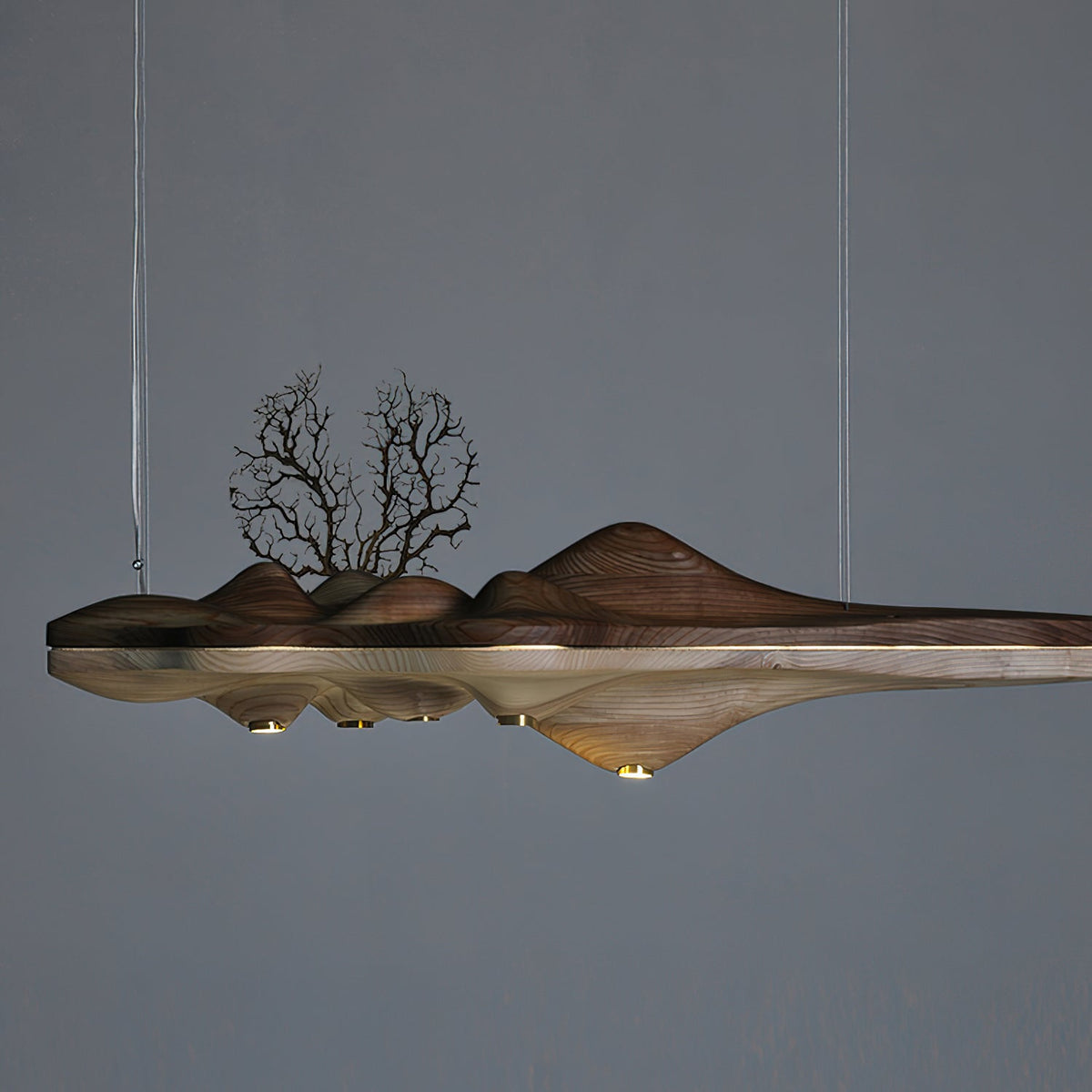 Tolven lámpara colgante Premium Elegancia de madera