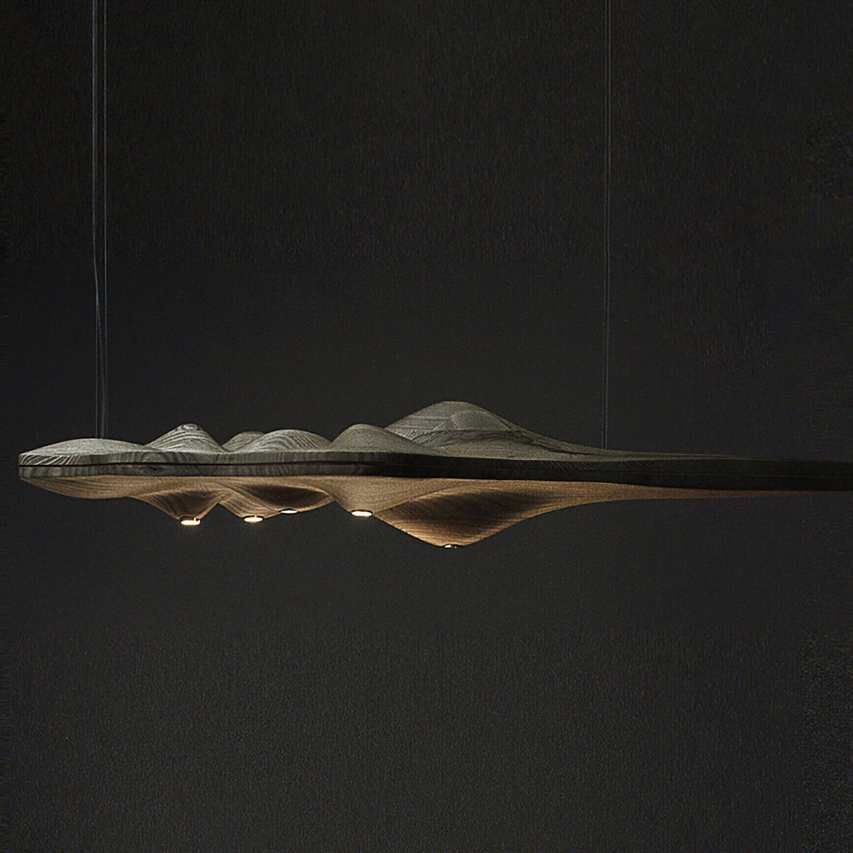 Tolven lámpara colgante Premium Elegancia de madera