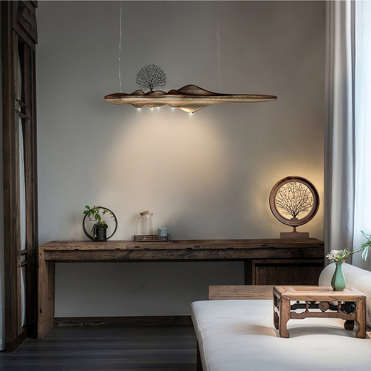 Tolven lámpara colgante Premium Elegancia de madera