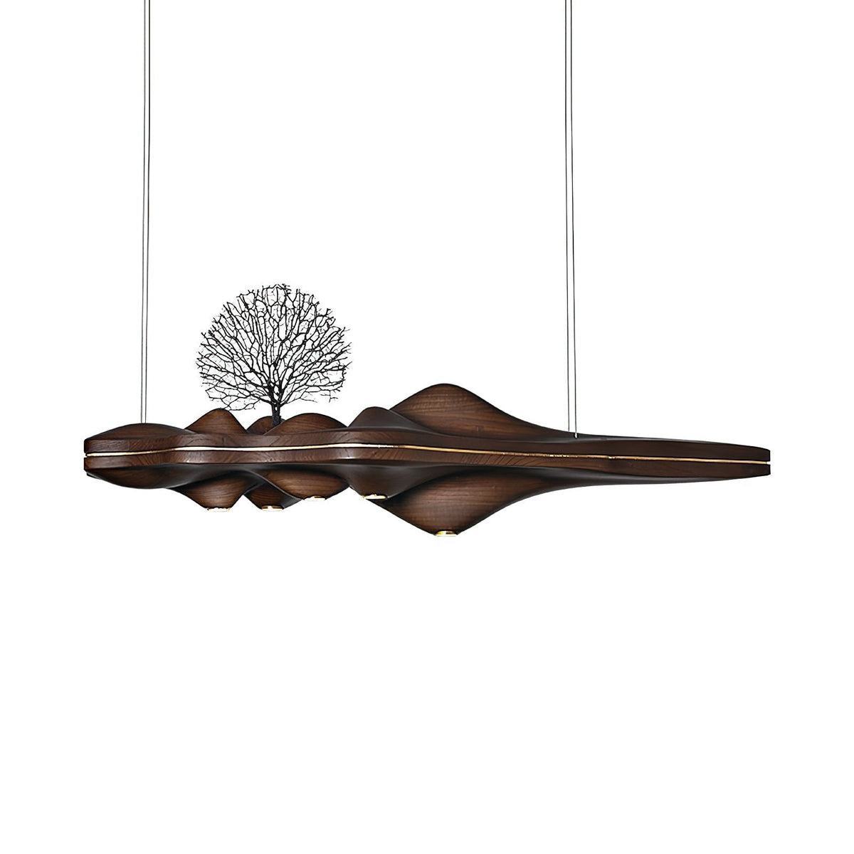 Tolven lámpara colgante Premium Elegancia de madera