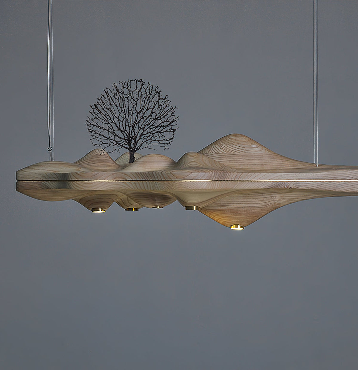Tolven lámpara colgante Premium Elegancia de madera