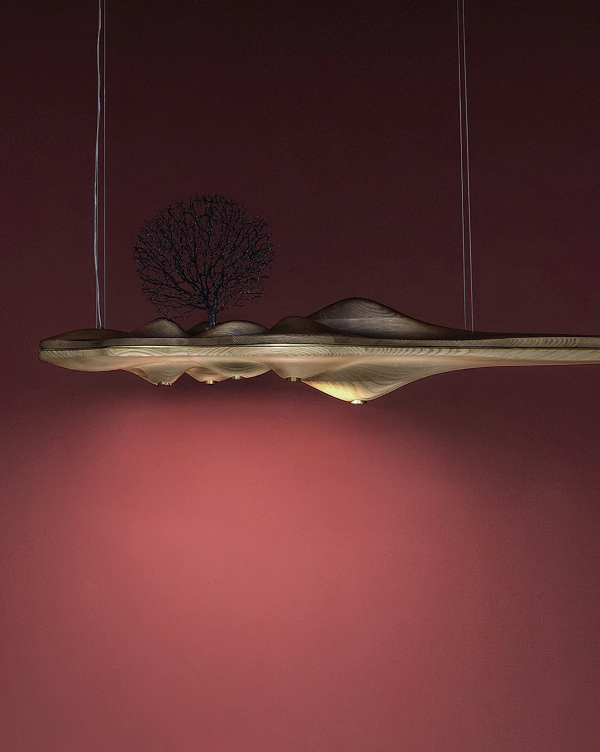 Tolven lámpara colgante Premium Elegancia de madera