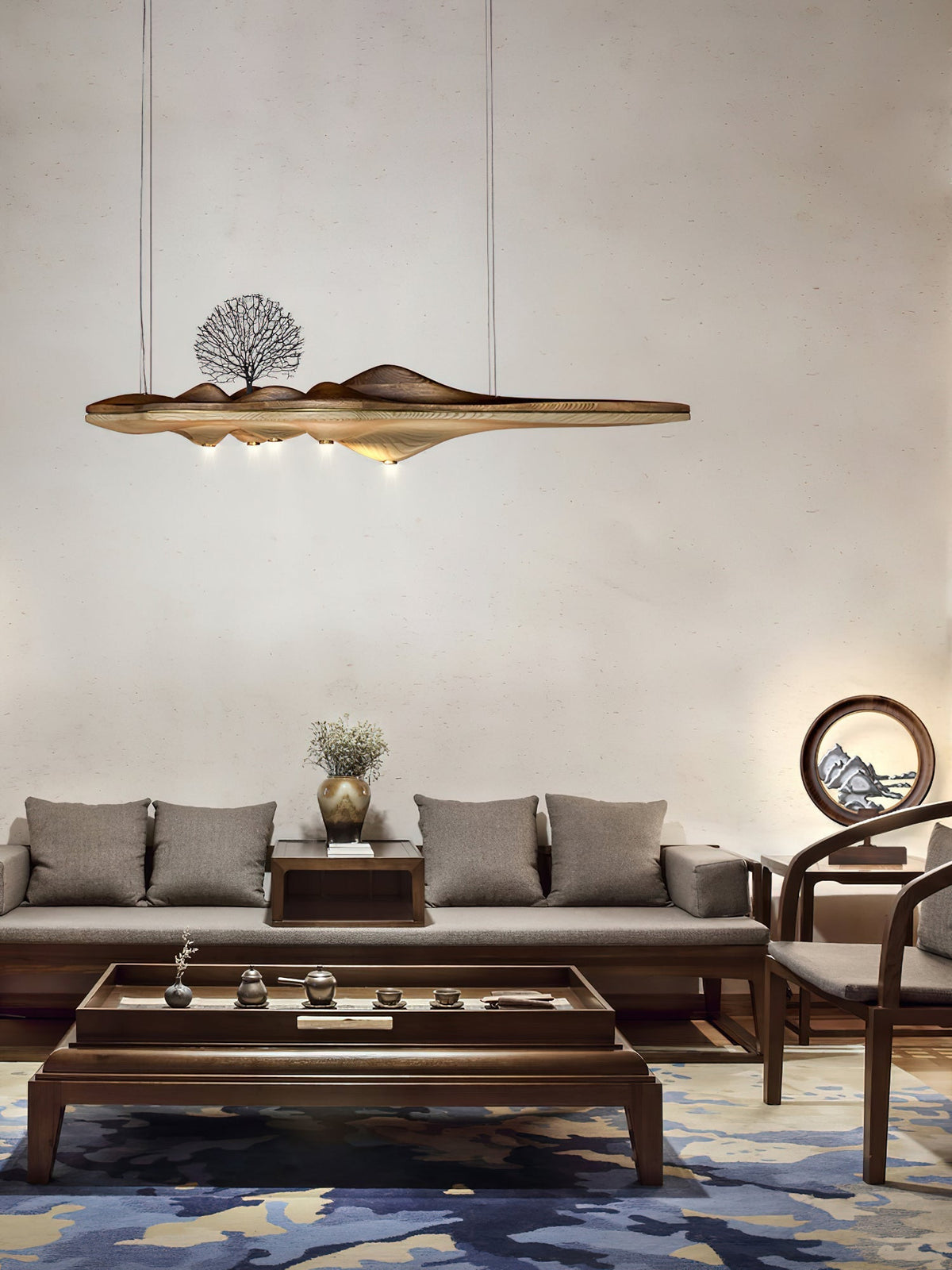 Tolven lámpara colgante Premium Elegancia de madera