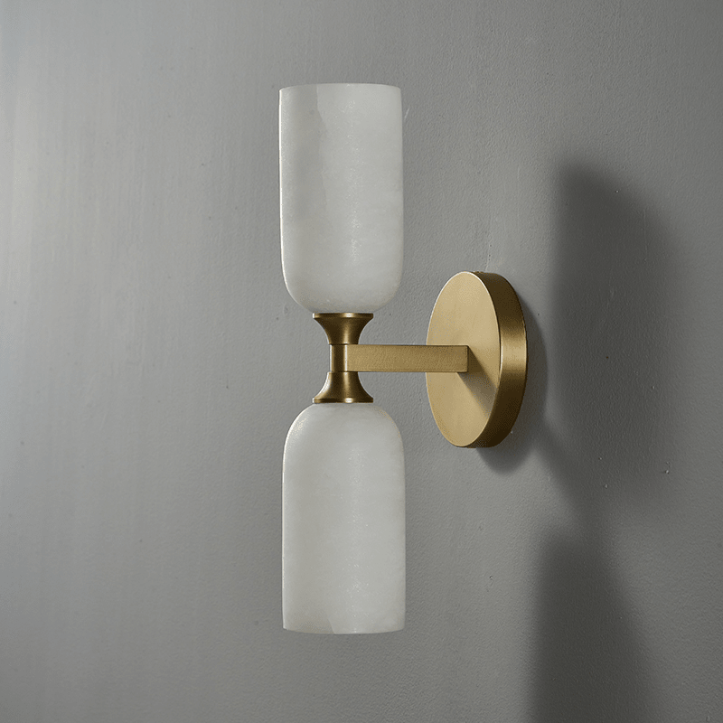 Sabriel Solmira alabastro aplique de pared doble