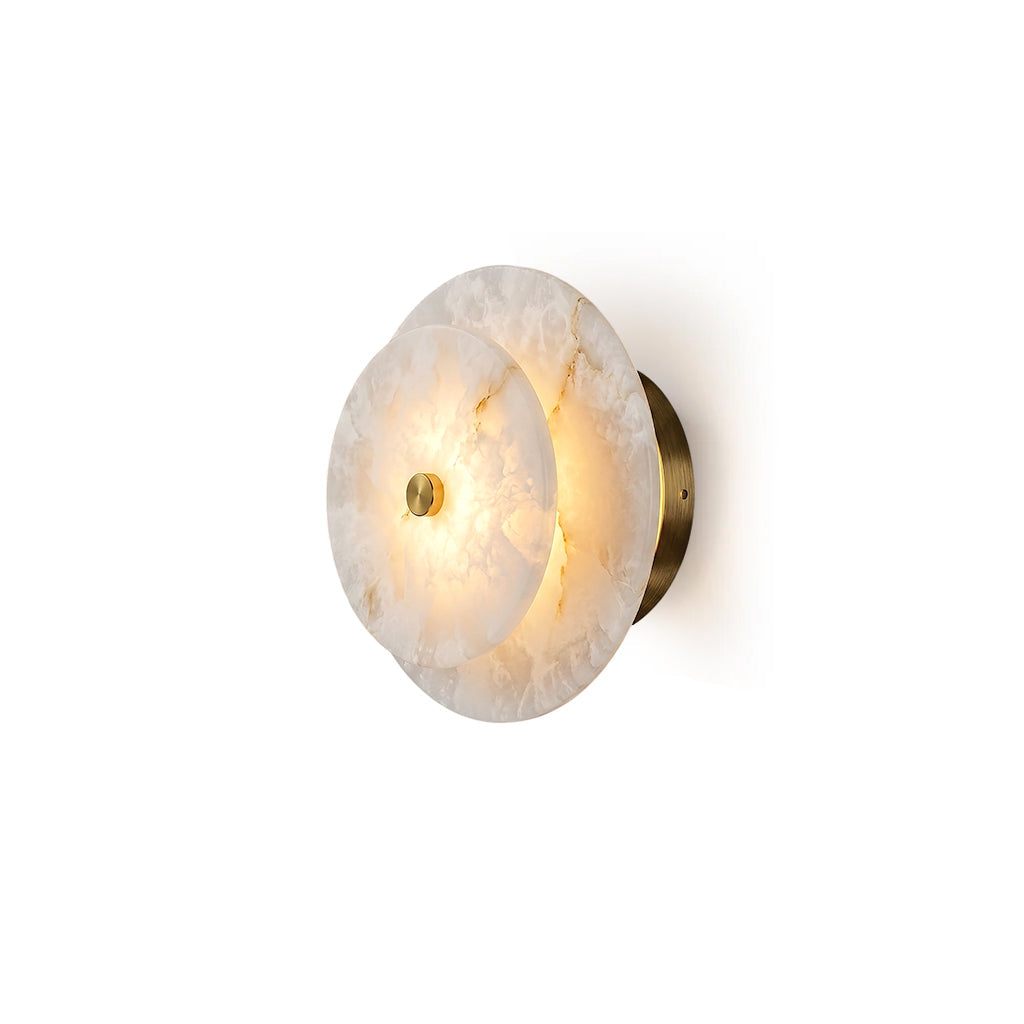 Ravelford Aplique de pared con disco de alabastro