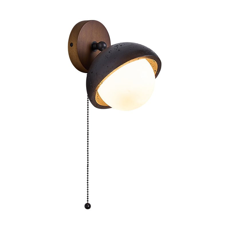 Serenaria aplique de pared Globo negro travertino
