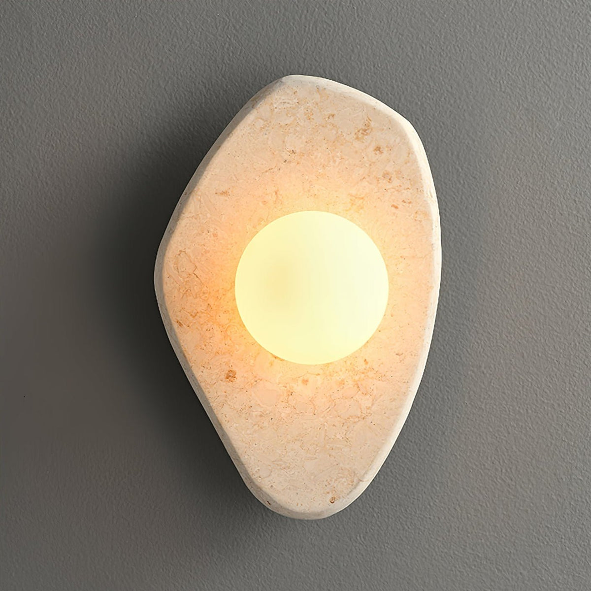 Pebble aplique de pared en mármol rústico