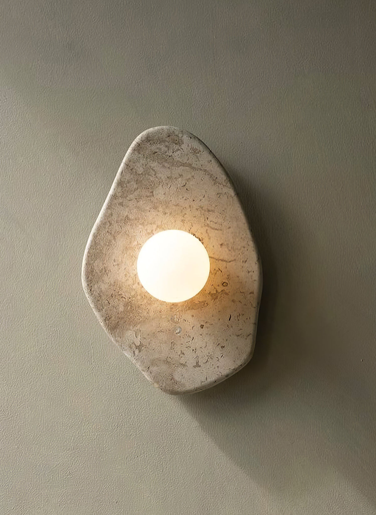 Pebble aplique de pared en mármol rústico