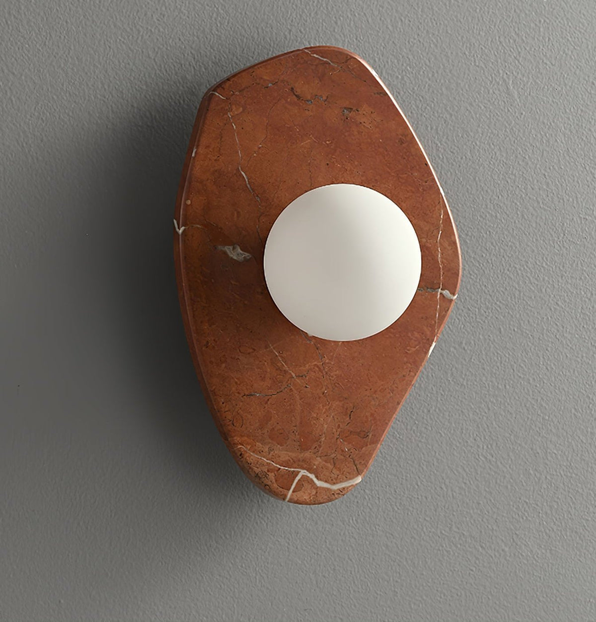 Pebble aplique de pared en mármol rústico