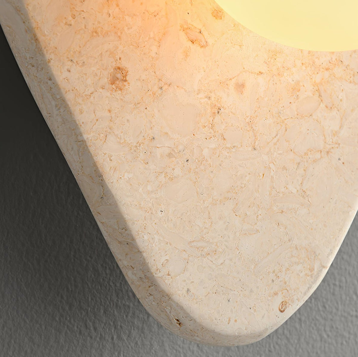 Pebble aplique de pared en mármol rústico