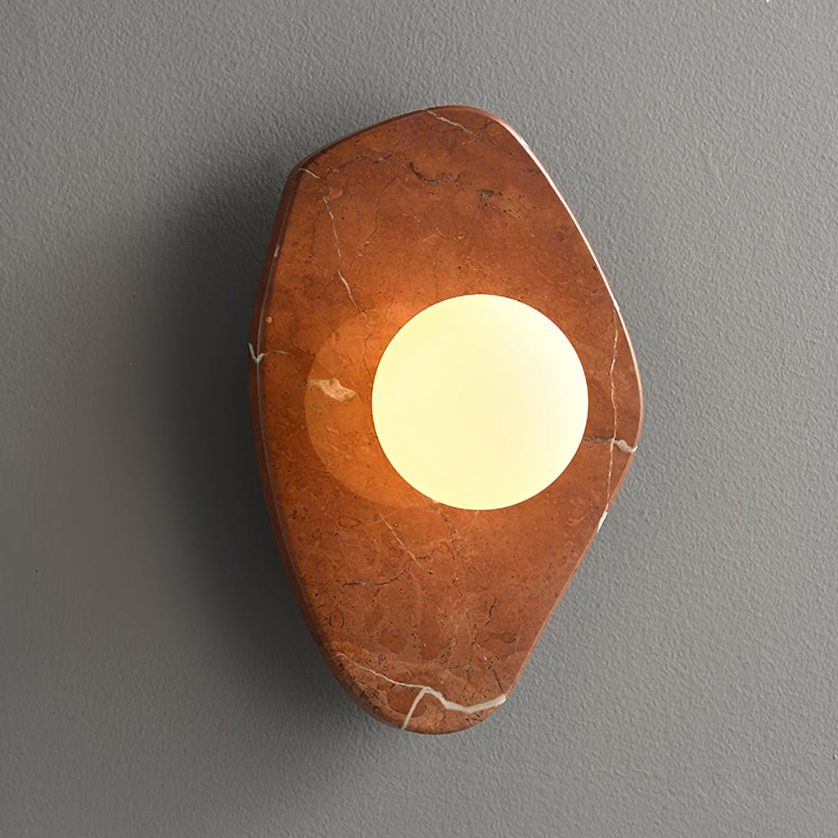 Pebble aplique de pared en mármol rústico