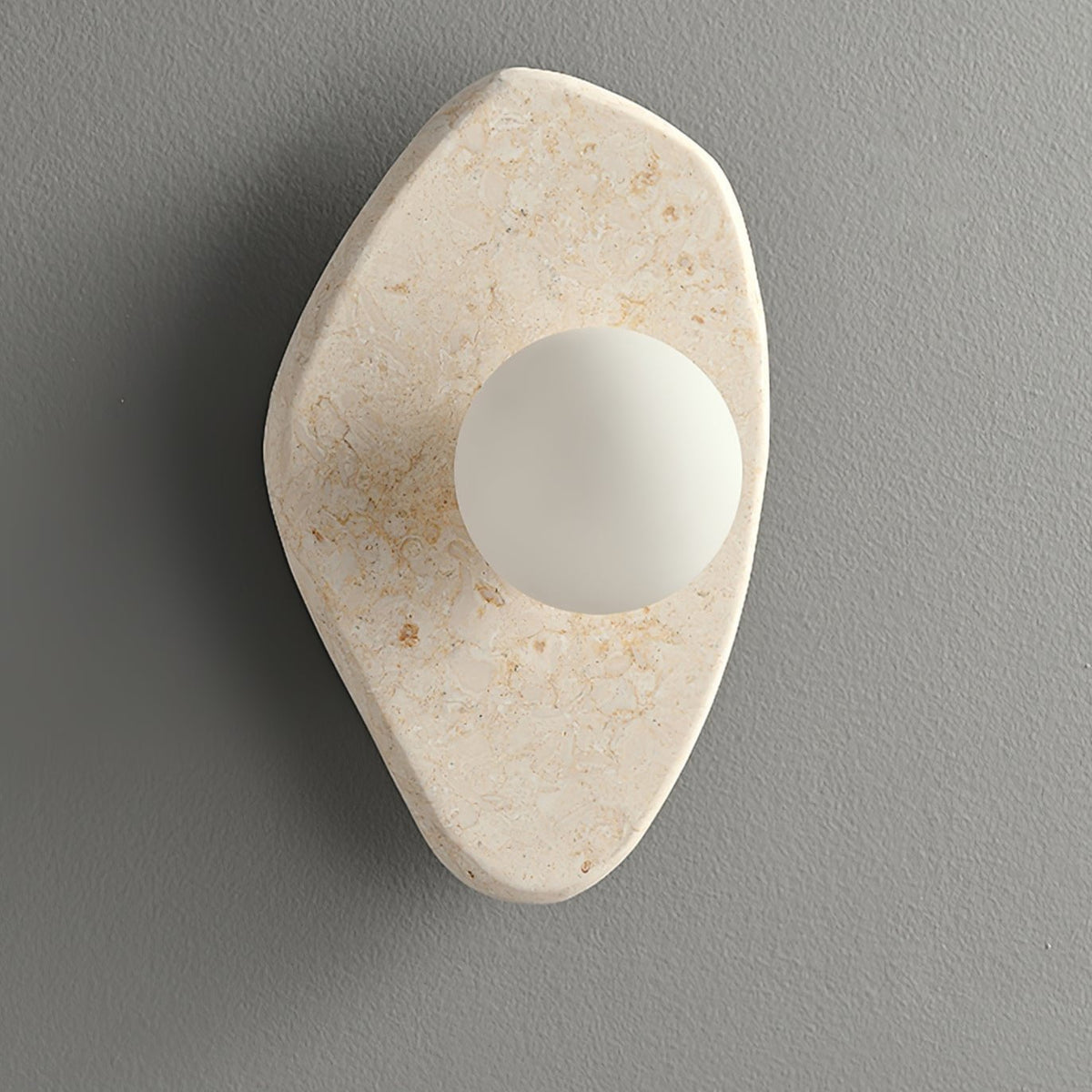 Pebble aplique de pared en mármol rústico