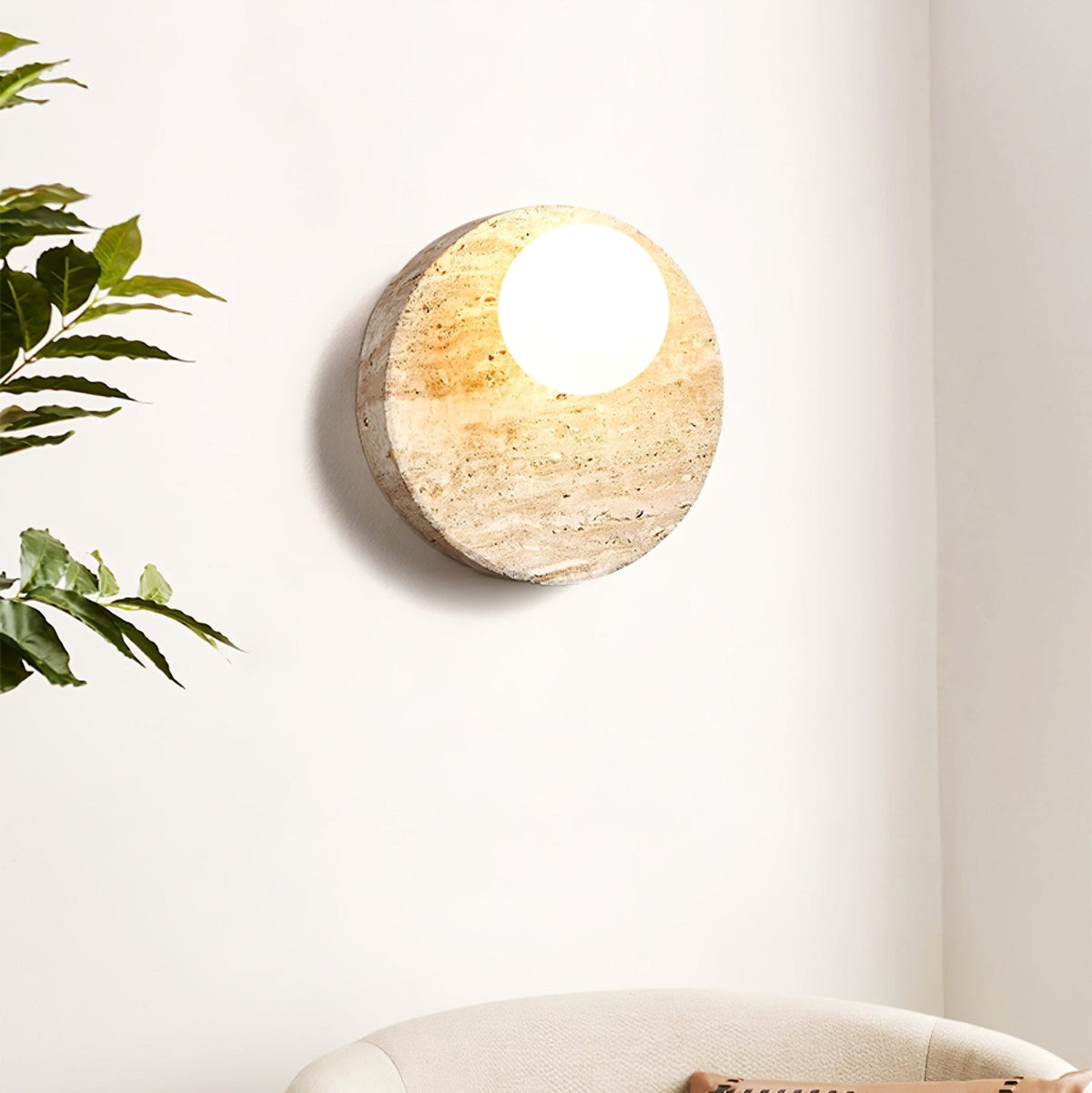 Kivros aplique de pared travertino