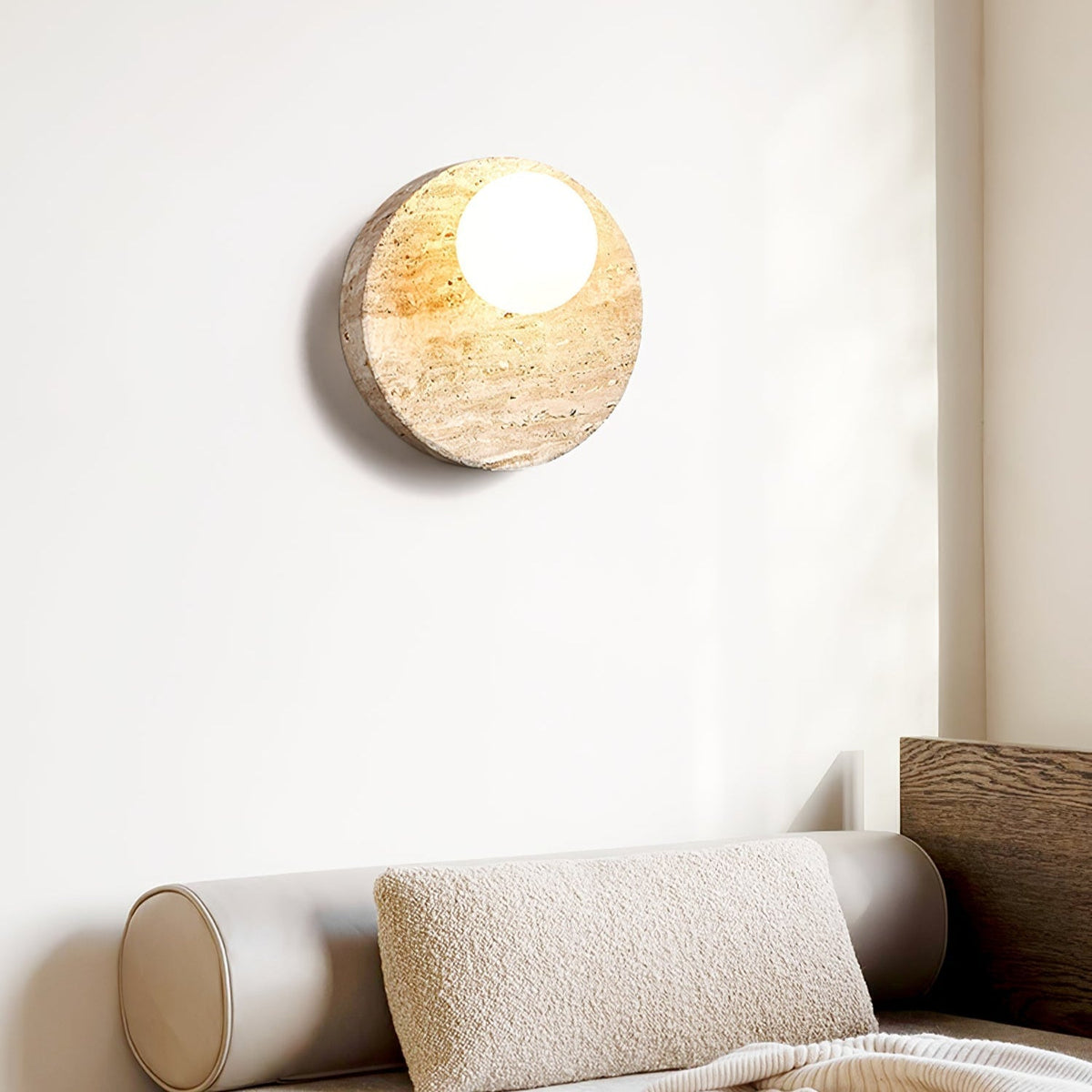 Kivros aplique de pared travertino