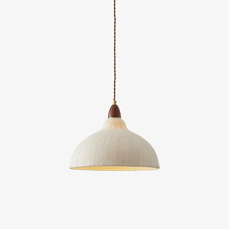 Locan lámpara colgante de papel y madera
