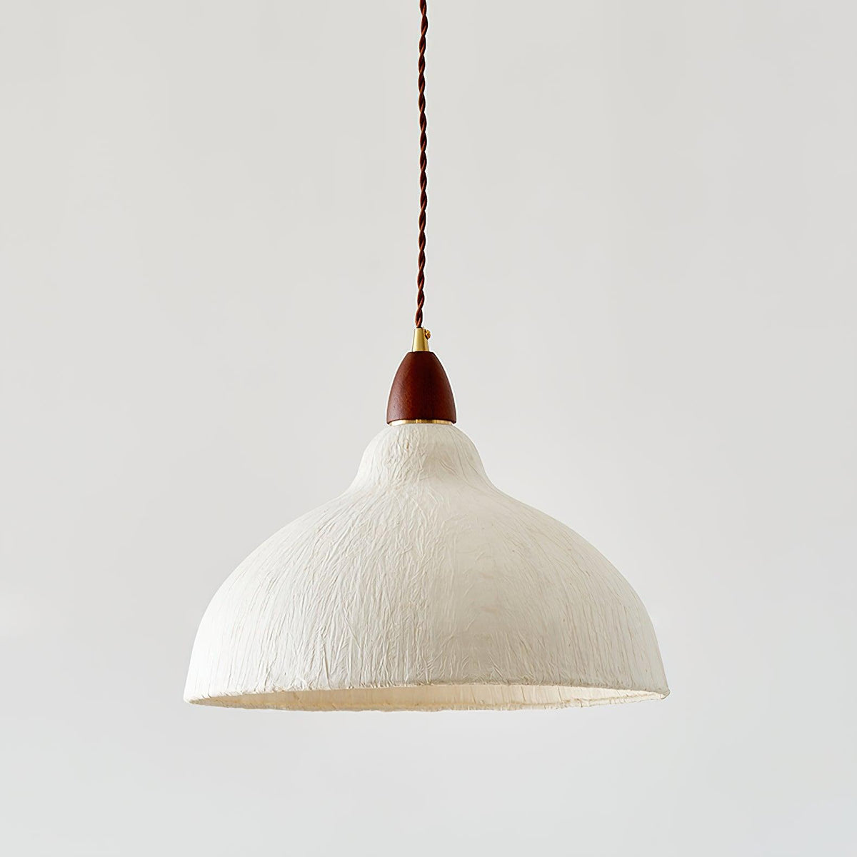 Locan lámpara colgante de papel y madera