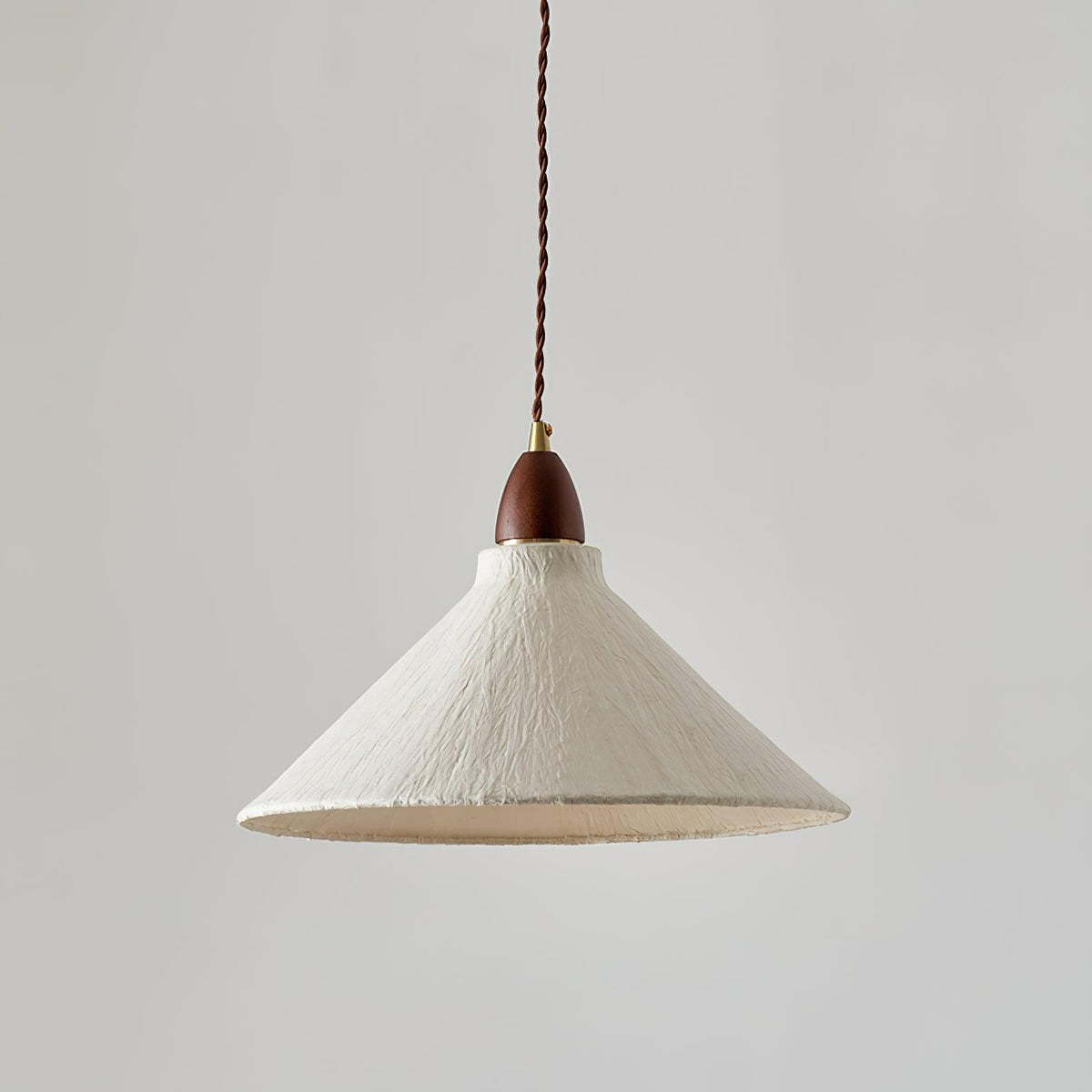 Locan lámpara colgante de papel y madera