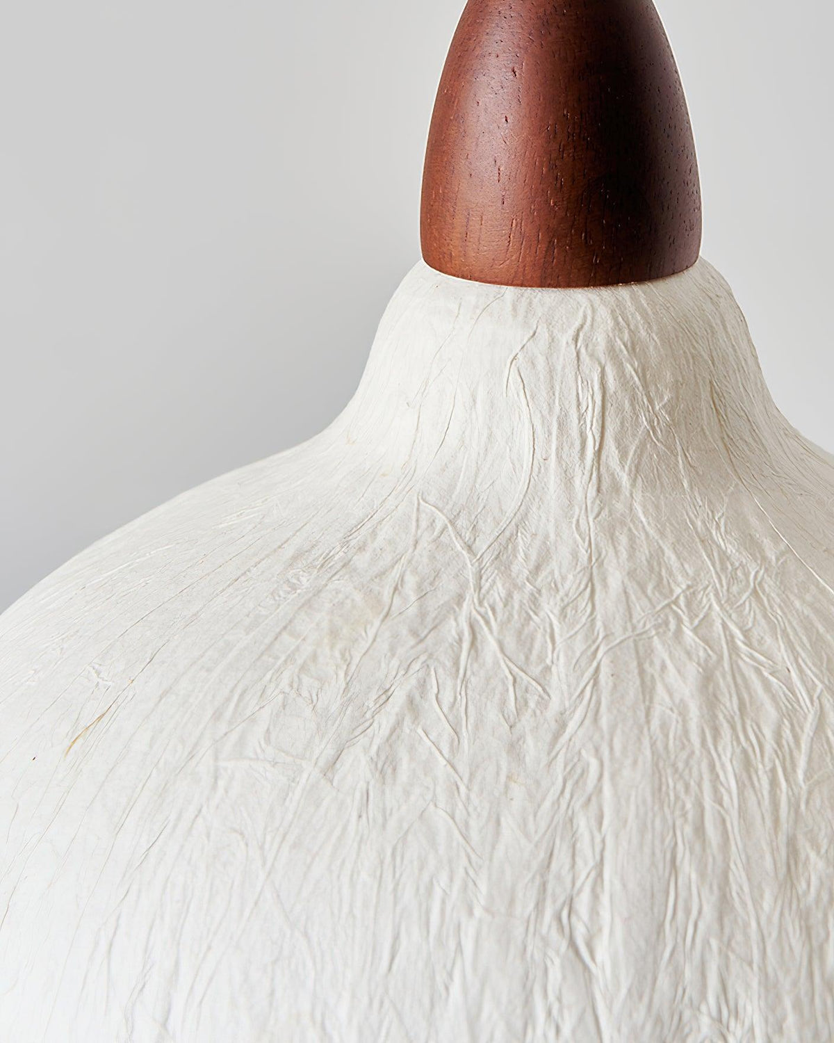 Locan lámpara colgante de papel y madera