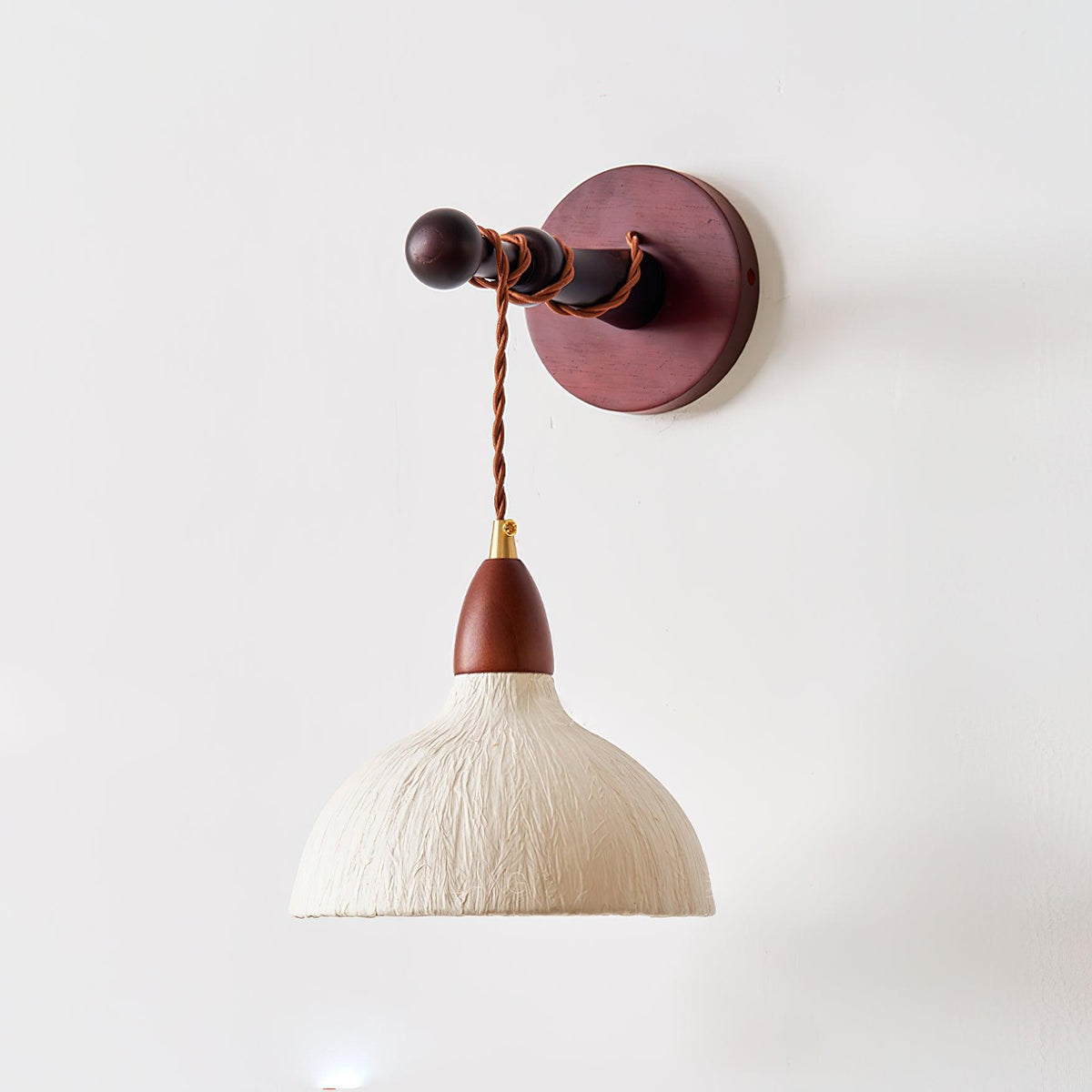 Vitheos aplique de pared elegancia Natural de madera de nogal