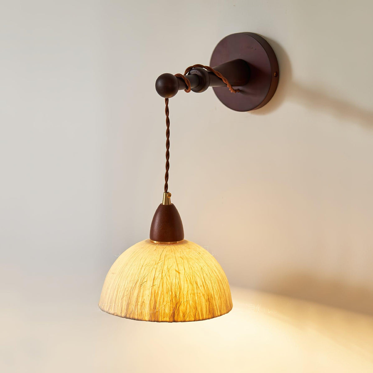 Vitheos aplique de pared elegancia Natural de madera de nogal