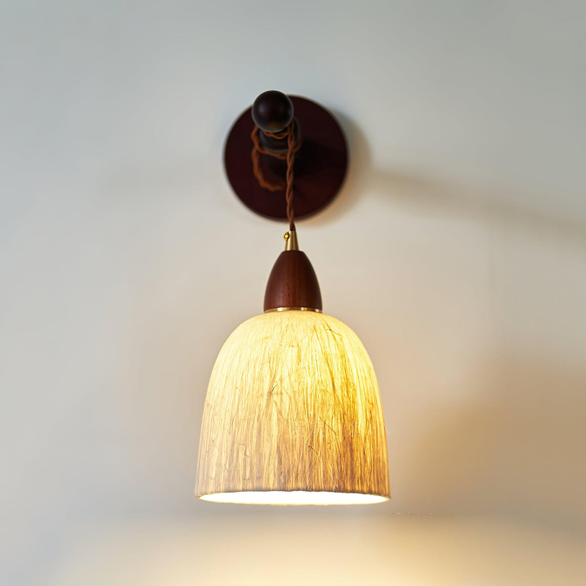 Vitheos aplique de pared elegancia Natural de madera de nogal