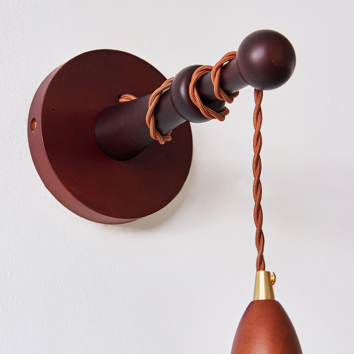 Vitheos aplique de pared elegancia Natural de madera de nogal