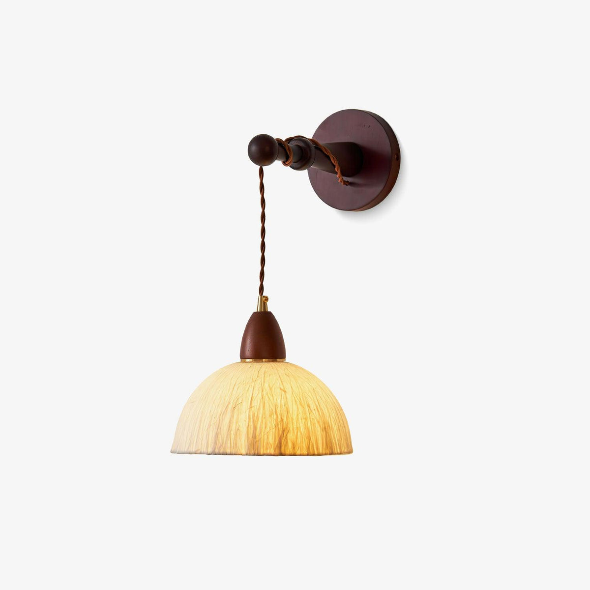 Vitheos aplique de pared elegancia Natural de madera de nogal