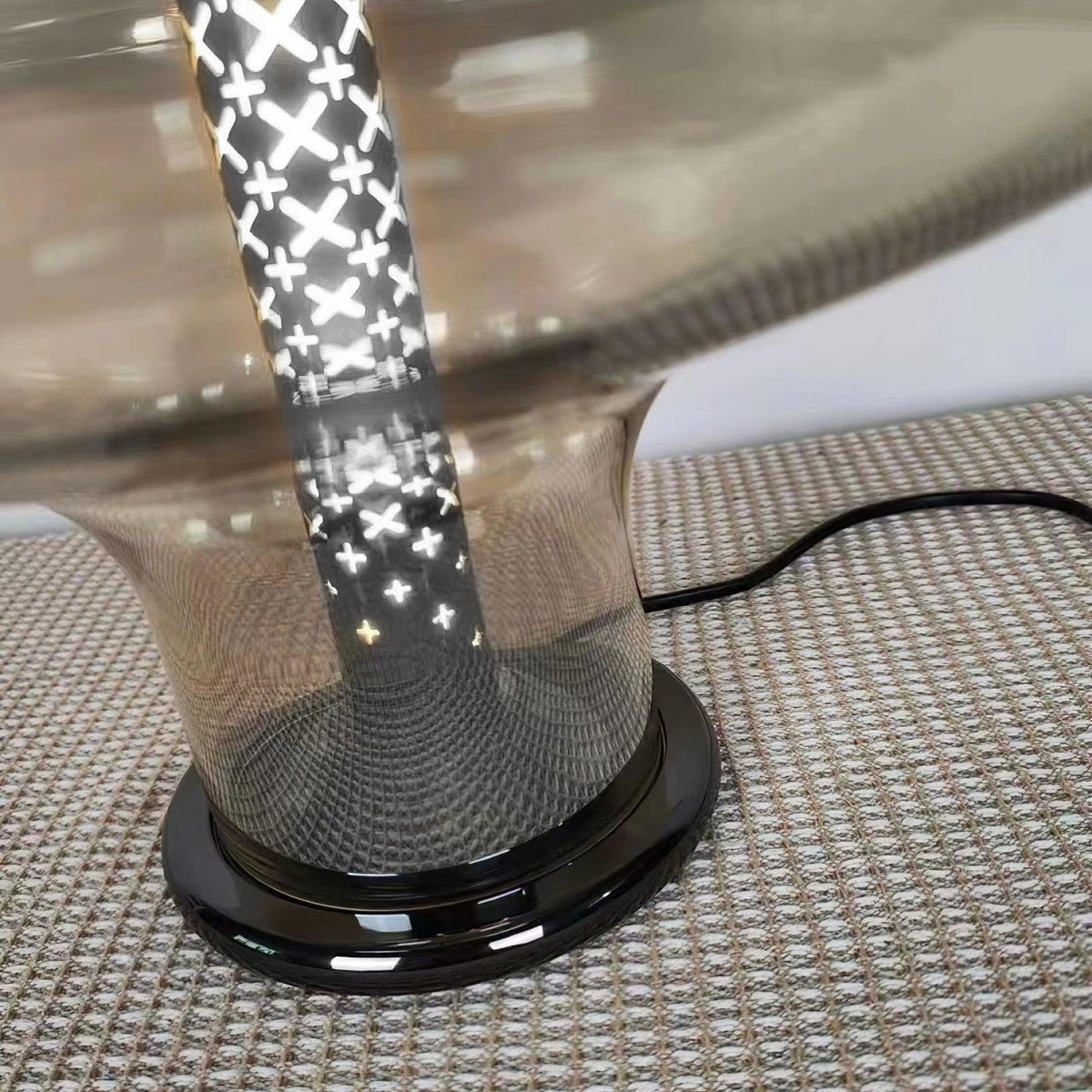 Anthony lámpara de mesa moderna de vidrio